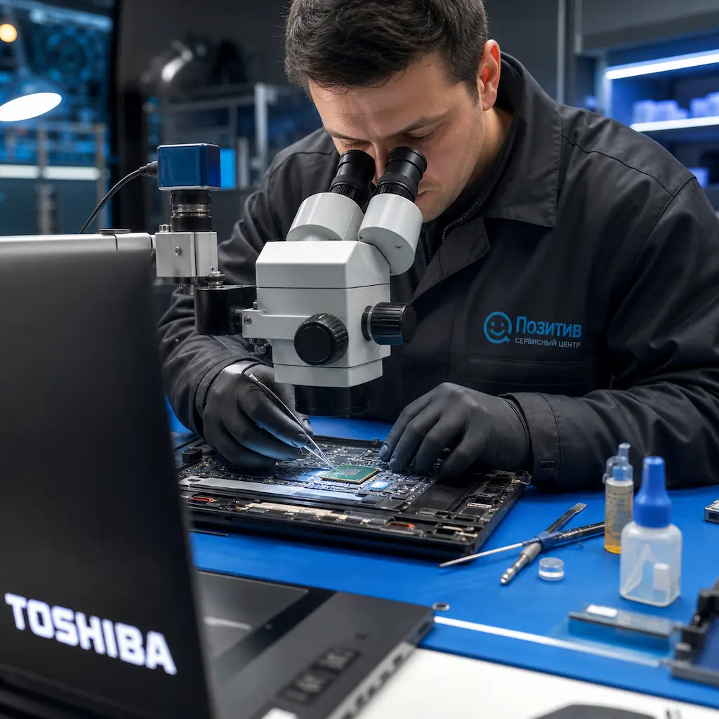 Замена видеокарты ноутбука Toshiba в Егорьевске