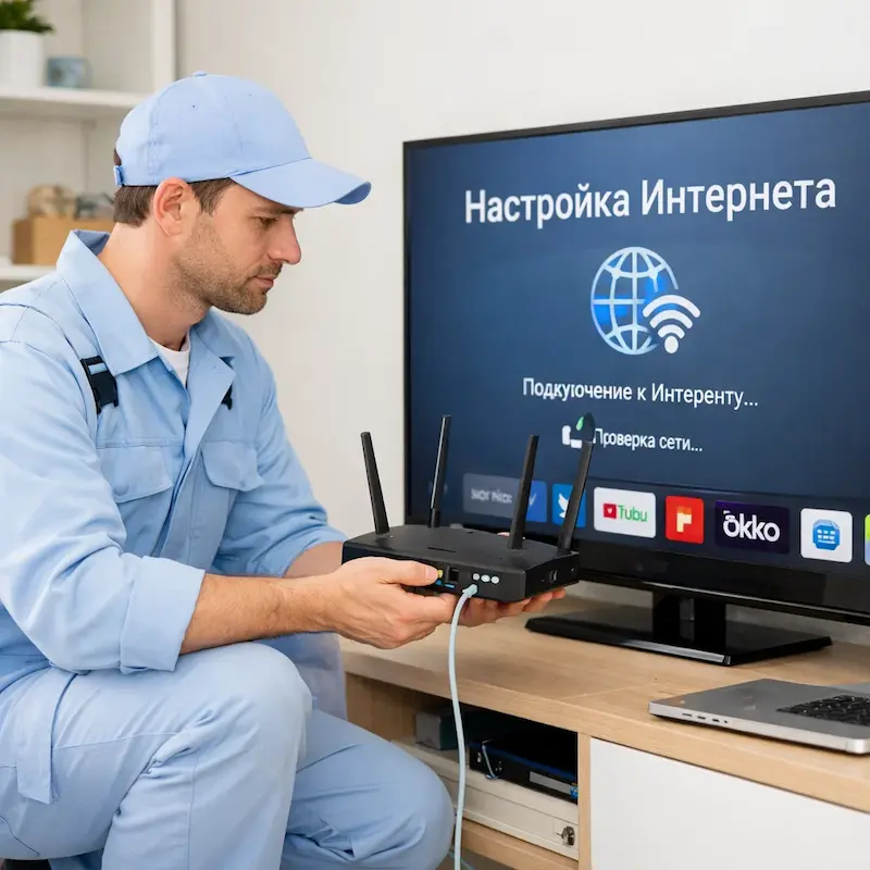 Настройка интернета на телевизоре в Егорьевске