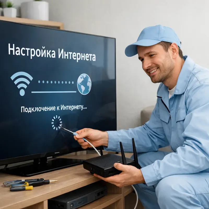 Настройка интернета на ТВ в Егорьевске